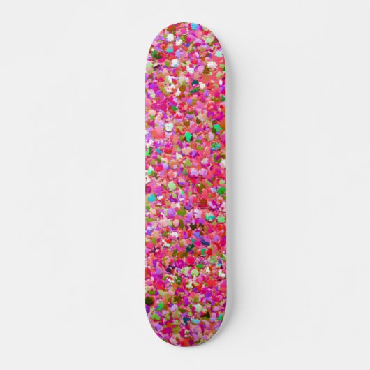 Multicolor Mosaic Modern Grit Glitzer #4 Skateboard (Vorne)