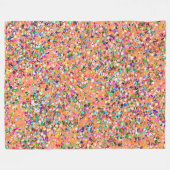 Multicolor Mosaic Modern Grit Glitzer #5 Fleecedecke (Vorderseite (Horizontal))