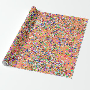 Multicolor Mosaic Modern Grit Glitzer #5 Geschenkpapier