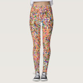 Multicolor Mosaic Modern Grit Glitzer #5 Leggings (Vorderseite)