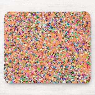 Multicolor Mosaic Modern Grit Glitzer #5 Mousepad