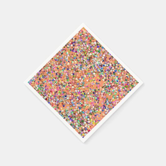 Multicolor Mosaic Modern Grit Glitzer #5 Serviette (Ecke)