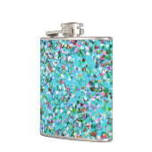 Multicolor Mosaic Modern Grit Glitzer #7 Flachmann (Links)