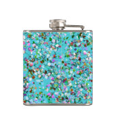 Multicolor Mosaic Modern Grit Glitzer #7 Flachmann (Rückseite)