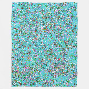 Multicolor Mosaic Modern Grit Glitzer #7 Fleecedecke