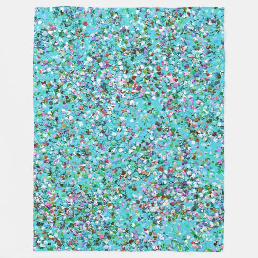 Multicolor Mosaic Modern Grit Glitzer #7 Fleecedecke (Vorderseite)