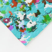 Multicolor Mosaic Modern Grit Glitzer #7 Fleecedecke (Ecke)