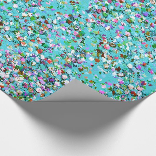 Multicolor Mosaic Modern Grit Glitzer #7 Geschenkpapier (Ecke)