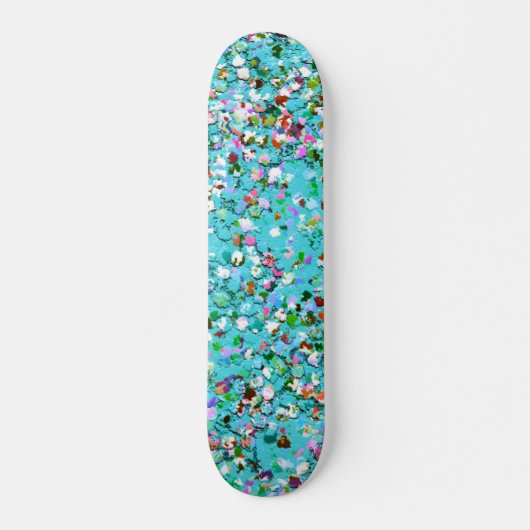 Multicolor Mosaic Modern Grit Glitzer #7 Skateboard (Vorne)