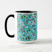 Multicolor Mosaic Modern Grit Glitzer #7 Tasse (Links)