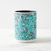 Multicolor Mosaic Modern Grit Glitzer #7 Tasse (Zentrum)