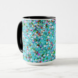 Multicolor Mosaic Modern Grit Glitzer #7 Tasse