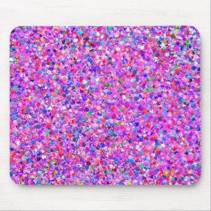 Multicolor Mosaic Modern Grit Glitzer #8 Mousepad