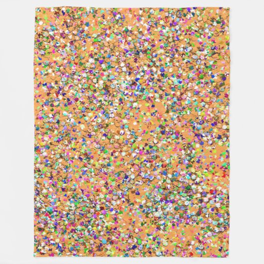 Multicolor Mosaic Modern Grit Glitzer #9 Fleecedecke (Vorderseite)