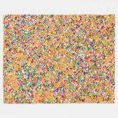 Multicolor Mosaic Modern Grit Glitzer #9 Fleecedecke (Vorderseite (Horizontal))