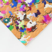 Multicolor Mosaic Modern Grit Glitzer #9 Fleecedecke (Ecke)