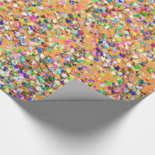 Multicolor Mosaic Modern Grit Glitzer #9 Geschenkpapier (Ecke)