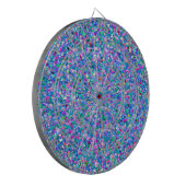 Multicolor Mosaic Modern Grit Glitzer Dartscheibe (Vorderseite Links)