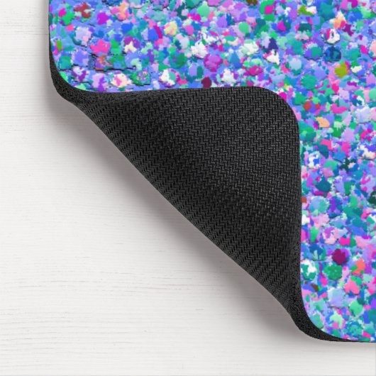 Multicolor Mosaic Modern Grit Glitzer Mousepad (Ecke)