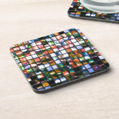 Multicolor-Mosaik-Plätze Drinks Coasters Set von 6 Getränkeuntersetzer (Linke Seite)