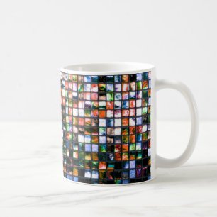 Multicolor Mosaik Squares Coffee Cup Kaffeetasse
