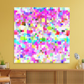 Multicolor-Mosaikmuster #2 Leinwanddruck (Insitu (Wohnzimmer))