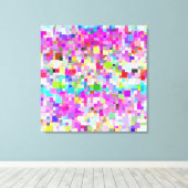 Multicolor-Mosaikmuster #2 Leinwanddruck (Insitu (Holzboden))