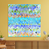 Multicolor-Mosaikmuster #2 Leinwanddruck (Insitu (Wohnzimmer))