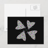 Multicolor Moth Art Postkarte (Vorne/Hinten)