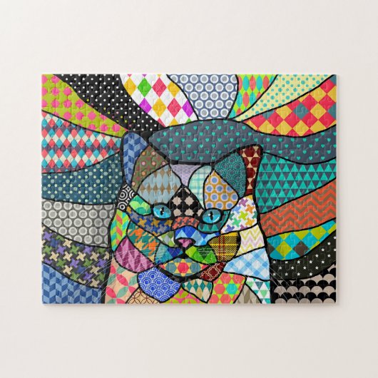 Multicolor Muster Cat 691 Puzzle (Horizontal)