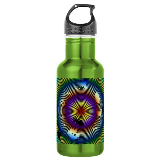 Multicolor-Muster Edelstahlflasche (Vorderseite)