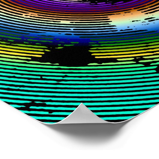 Multicolor-Muster Poster (Ecke)