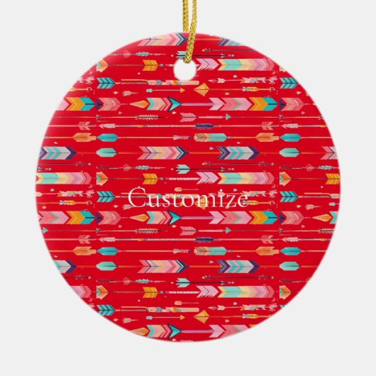 Multicolor-Muster Thunder_Cove Keramik Ornament (Vorne)