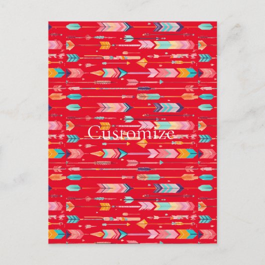 Multicolor-Muster Thunder_Cove Postkarte (Vorderseite)