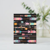 Multicolor-Muster Thunder_Cove Postkarte (Stehend Vorderseite)