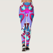 Multicolor-nahtloses Muster "Ratti_Creative_Arts" Leggings (Rückseite)