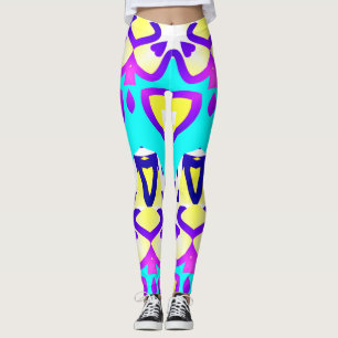 Multicolor-nahtloses Muster "Ratti_Creative_Arts" Leggings