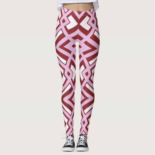 Multicolor-nahtloses Muster "Ratti_Creative_Arts" Leggings (Vorderseite)