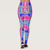 Multicolor-nahtloses Muster "Ratti_Creative_Arts" Leggings (Rückseite)