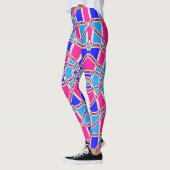 Multicolor-nahtloses Muster "Ratti_Creative_Arts" Leggings (Links)