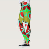 Multicolor-nahtloses Muster "Ratti_Creative_Arts" Leggings (Links)