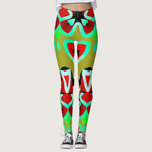 Multicolor-nahtloses Muster "Ratti_Creative_Arts" Leggings