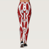Multicolor-nahtloses Muster "Ratti_Creative_Arts" Leggings (Rückseite)