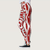 Multicolor-nahtloses Muster "Ratti_Creative_Arts" Leggings (Links)