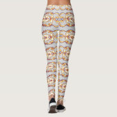 Multicolor-nahtloses Muster "Ratti_Creative_Arts" Leggings (Rückseite)