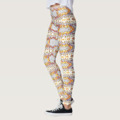 Multicolor-nahtloses Muster "Ratti_Creative_Arts" Leggings (Links)