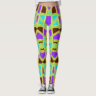 Multicolor-nahtloses Muster "Ratti_Creative_Arts" Leggings
