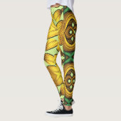 Multicolor-nahtloses Muster "Ratti_Creative_Arts" Leggings (Links)