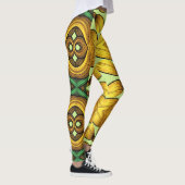 Multicolor-nahtloses Muster "Ratti_Creative_Arts" Leggings (Rechts)
