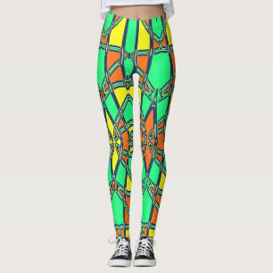 Multicolor-nahtloses Muster "Ratti_Creative_Arts" Leggings